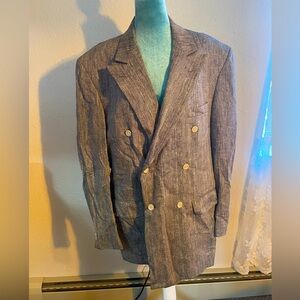 Bowdon: vintage Gray Double-Breasted Blazer